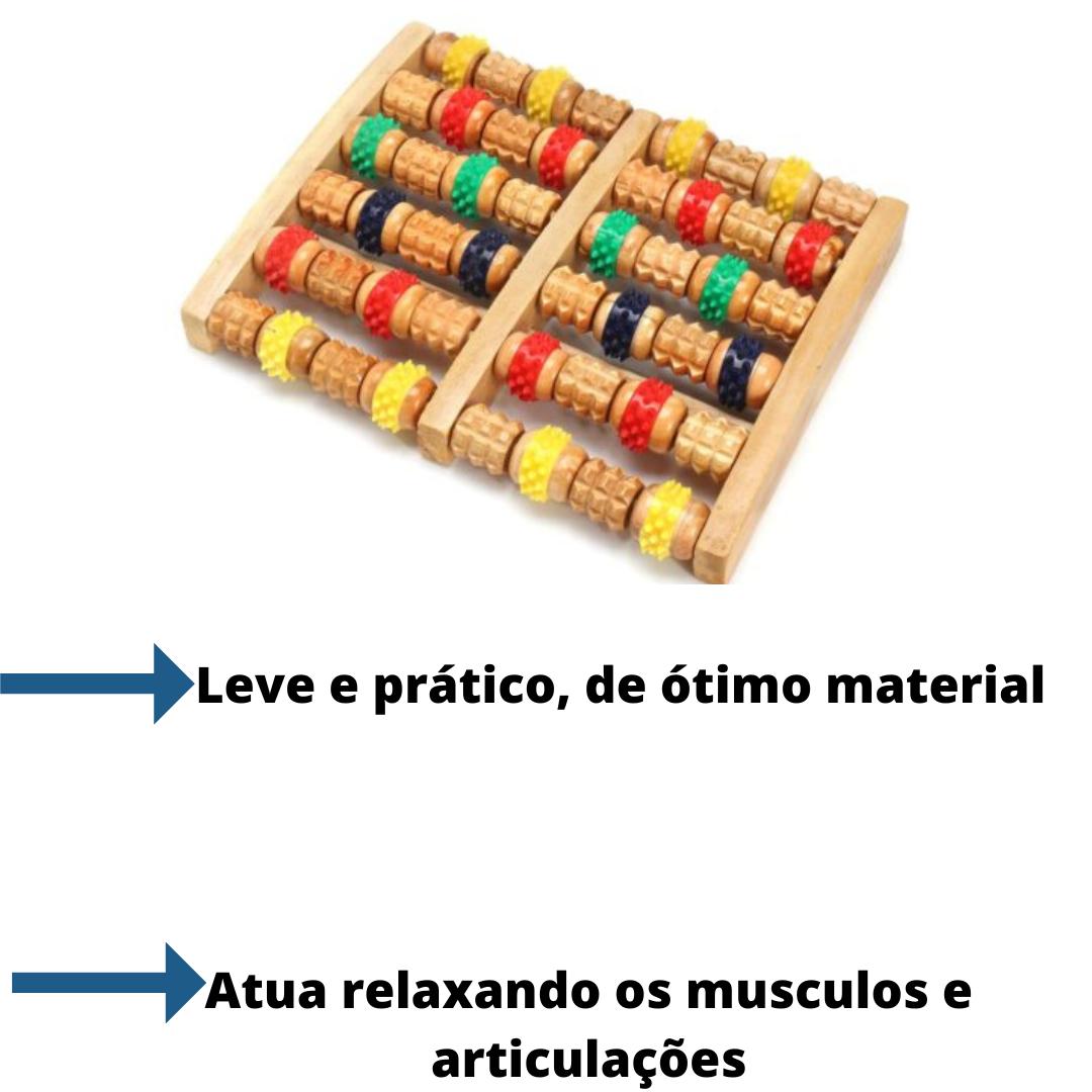 Massageador de Madeira para os Pés Supermedy